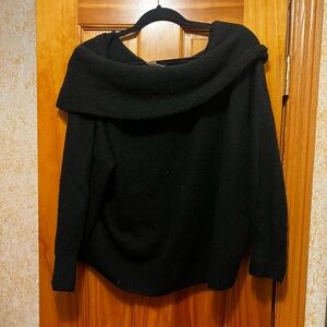 H&M Black Off-Shoulder Sweater